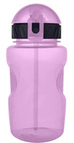 Бутылка "Movement life" с трубочкой, purple (500 ml)