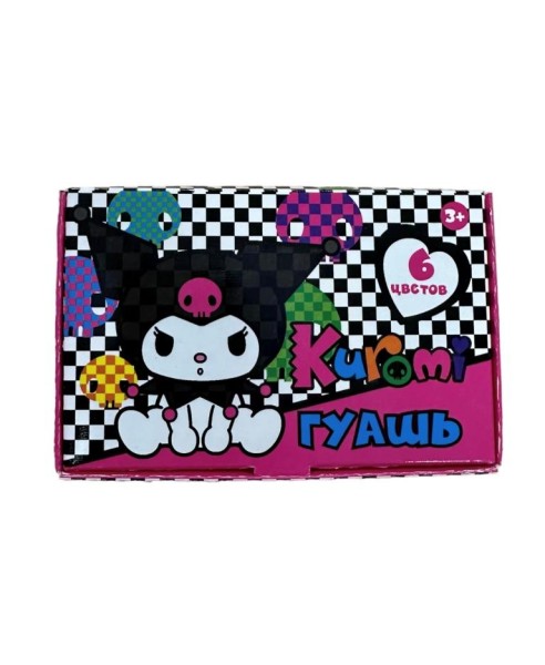Гуашь 6 цветов "Kuromi" (20 мл) 