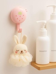 Крючок на липучке «Hello strawberry», pink