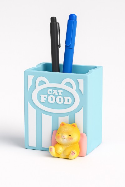 Подставка для канцелярских принадлежностей "Cat food", 8.5 см 