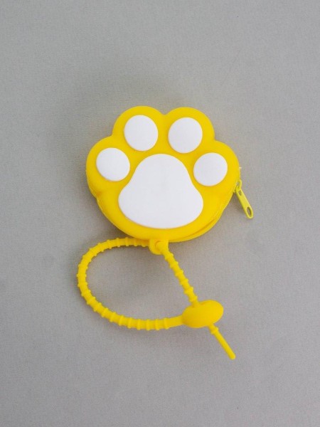 Брелок-кошелёк "Cat paw", yellow (5*3.8 см) 