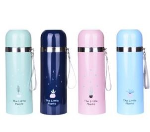 B-M-2532W-Z ТЕРМОС "The little plants" 350 ml (синий) 