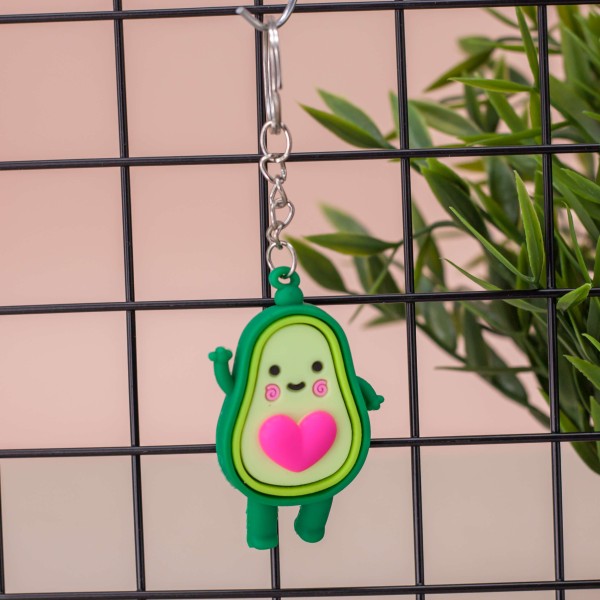 Брелок "Avocado heart", pink 