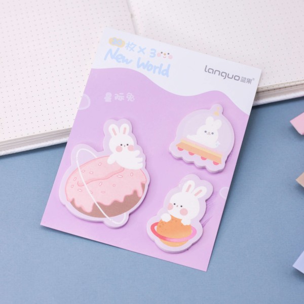 Блок для заметок "Cosmo hare", pink 