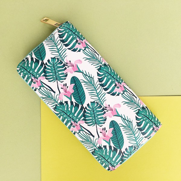 Кошелёк "Pink tropic flower" 