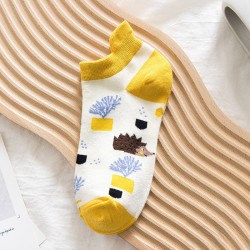 Носки iLikeGift «Hedgehog», yellow, мужские/женские евро размер 35-41