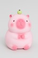 Копилка "Capybara with apple", 15 см, pink