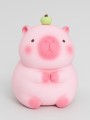 Копилка "Capybara with apple", 15 см, pink