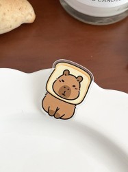 Значок акриловый iLikeGift "Capybara in Bread"