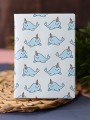 ОБЛОЖКА ДЛЯ ПАСПОРТА Cute Whale, плотность 600 мкм