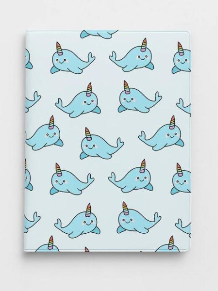ОБЛОЖКА ДЛЯ ПАСПОРТА Cute Whale, плотность 600 мкм 