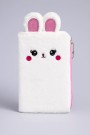 Пенал плюшевый "White hare", white (21*14 см)