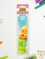 Линейка ECO из дерева iLikeGift "Любовь с первого кряка"