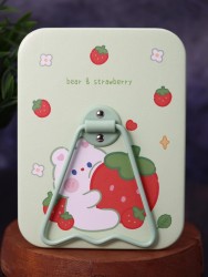 Зеркало настольное "Bear strawberry", green (16*12 см)