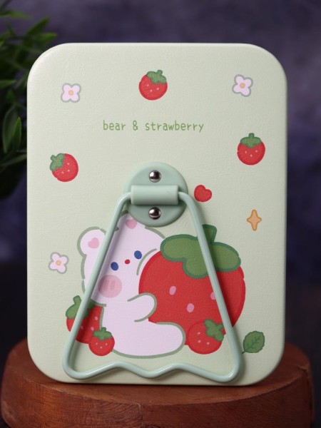 Зеркало настольное "Bear strawberry", green (16*12 см) 