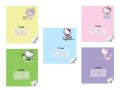 Тетрадь А5 "Hello Kitty", 12 л, линейка, обложка мел. картон 190 г/м2, mix