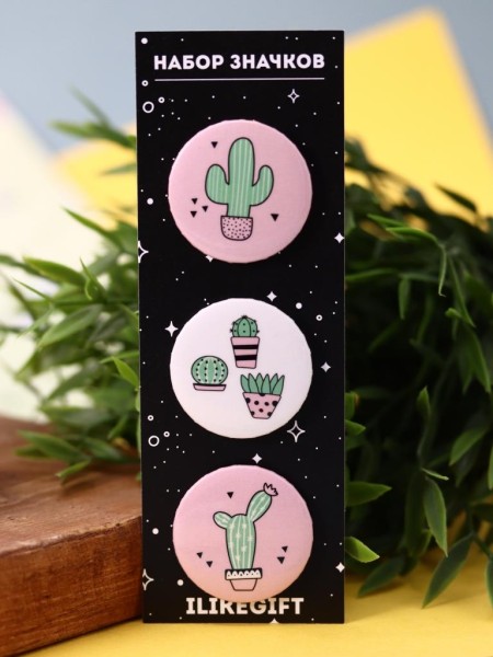 Набор значков Cactus 