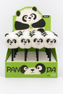 Ручка с помпоном "The Amazing panda" mix, шоу-бокс 16 шт.