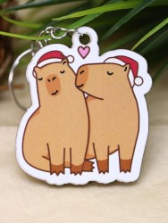Брелок ECO из дерева "Cappy new year! Love"