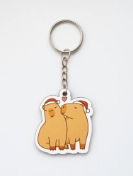Брелок ECO из дерева "Cappy new year! Love"