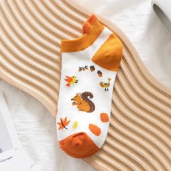 Носки iLikeGift «Squirrel», orange, мужские/женские евро размер 35-41