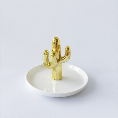 Держатель для украшений "Cactus", gold 