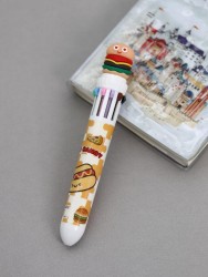 Разноцветная ручка 10 в 1  "Hot-dog"