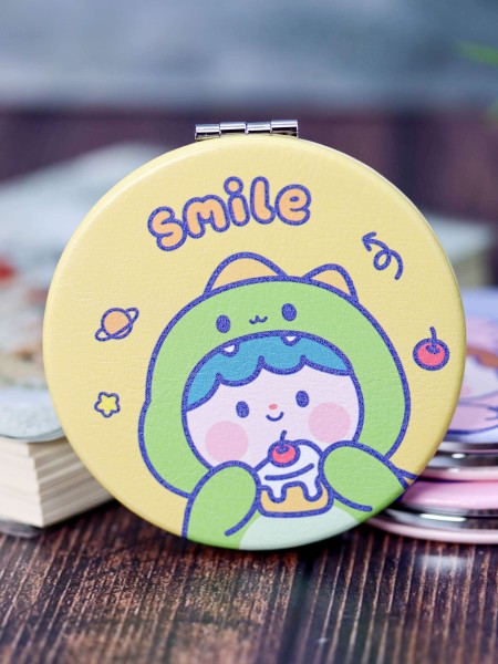 Зеркало "Smile dino hat", yellow 