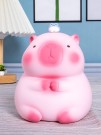 Копилка "Capybara Frog Friend", 15 см, pink