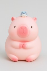 Копилка "Capybara Frog Friend", 15 см, pink