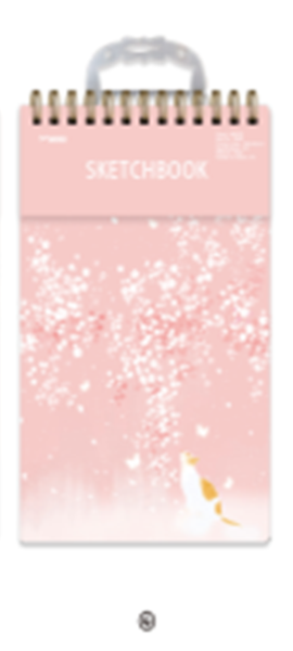 Скетчбук (B5) "Dreamy cat", pink (18*25) 