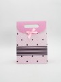Пакет подарочный (M) "Many dots", pink (19x 9 x 27)