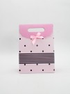 Пакет подарочный (M) "Many dots", pink (19x 9 x 27)