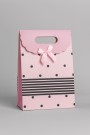 Пакет подарочный (M) "Many dots", pink (19x 9 x 27)