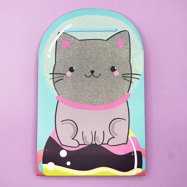 Подарочный пакет "Cat in  space" (24*21*8) 