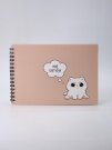 Скетчбук «Cute cat», 14х20 см,  плотность 100 гр