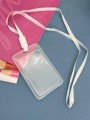 Держатель для карт с шнурком "Transparent", white (11.5*7 см)