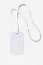 Держатель для карт с шнурком "Transparent", white (11.5*7 см)