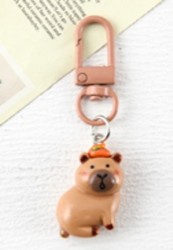 Брелок "Capybara tomato", brown