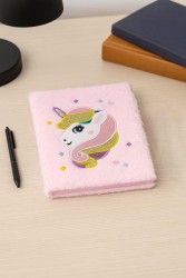 Блокнот плюшевый «Unicorn sparcles», pink, 21,5х15 см, плотность 70 гр.
