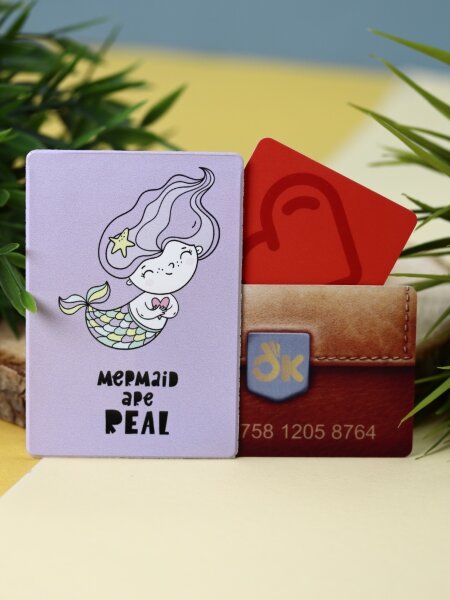 Держатель для карт «Mermaid are real» (6,5 х 9,5 см) 