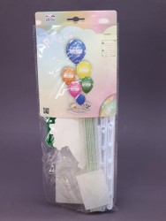 Набор воздушных шаров 6 шт. + стойка "B-Day balloons", multicolored
