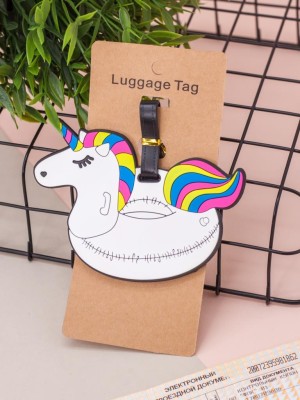 Бирка для багажа "Summer color unicorn"