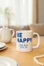 Кружка «Be happy», white (400 ml)
