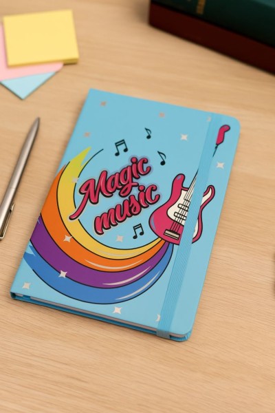 Блокнот (А5) "Magic music", blue (14.5*21) 