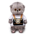 Мягкая игрушка "Кот Басик BABY с фотоаппаратом" (20 см)
