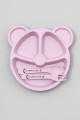 Тарелка "Bear", pink (ложка+вилка)