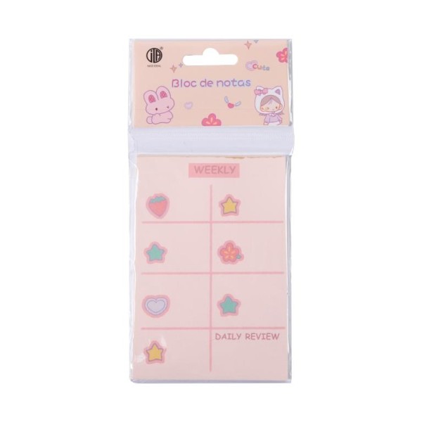 Блок для заметок "Cute daily review", 50 л. 8*12 см 