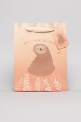 Подарочный пакет (S) "Sloth", red