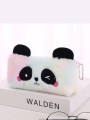 Пенал плюшевый "Sad Panda", white (20*10 см)